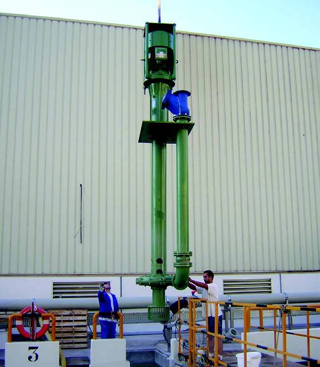 Green Vertical Pump Green Vertical Pumps in testing phase